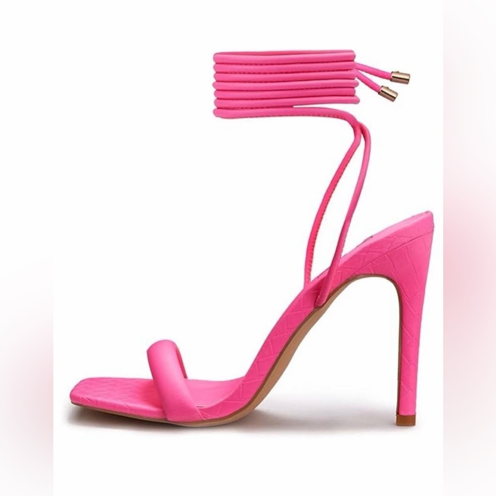 NEW • Elegant Pink Strappy Heels